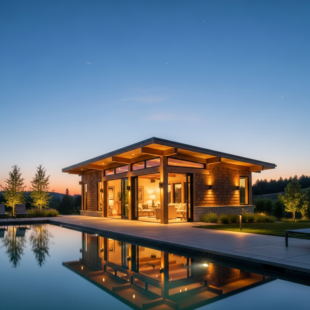 Modern Pool House